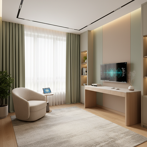 Modern private EEG room